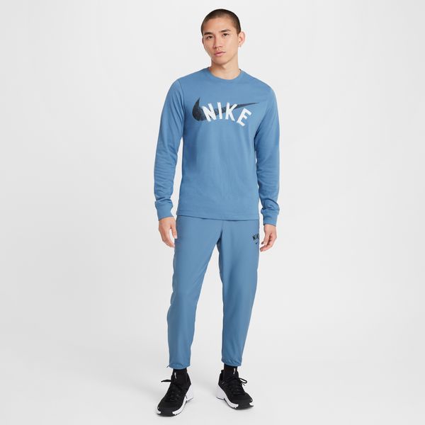 【ネコポス送料無料】ナイキNIKEメンズランニングロングTシャツ長袖DFスウッシュメンポリ24HOHF6133-429スポーツウェアブルー