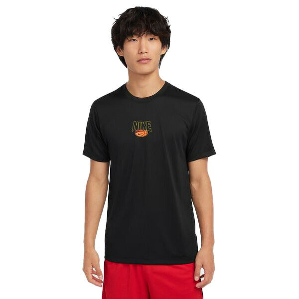 【ネコポス送料無料】ナイキNIKEメンズバスケットボールゲームシャツ胸中央ロゴアイコンHF6212-010半袖