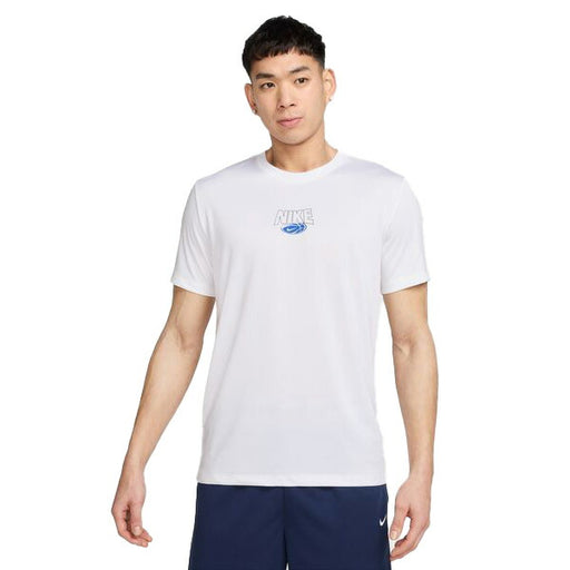 【ネコポス送料無料】ナイキNIKEメンズバスケットボールゲームシャツ胸中央ロゴアイコンHF6212-100半袖