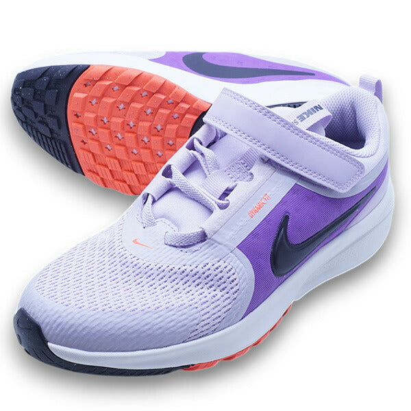スターランナー5PSナイキNIKEHF7005-500バイオレットミストジュニアランニングシューズベルクロ