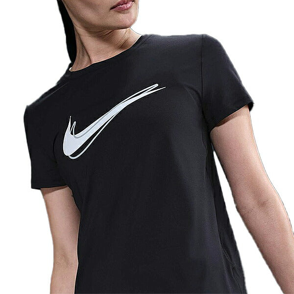 【ショップ限定エントリーでさらに+9倍】【ネコポス送料無料】NIKEナイキランニングシャツ半袖レディースSWSHスウッシュHBRDFドライフィットHJ2205-010