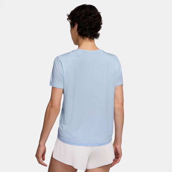 【ネコポス送料無料】ナイキNIKEレディースランニングTシャツナイキASWNKONESWSHHBRDFSSDri-FITショートスリーブブルー