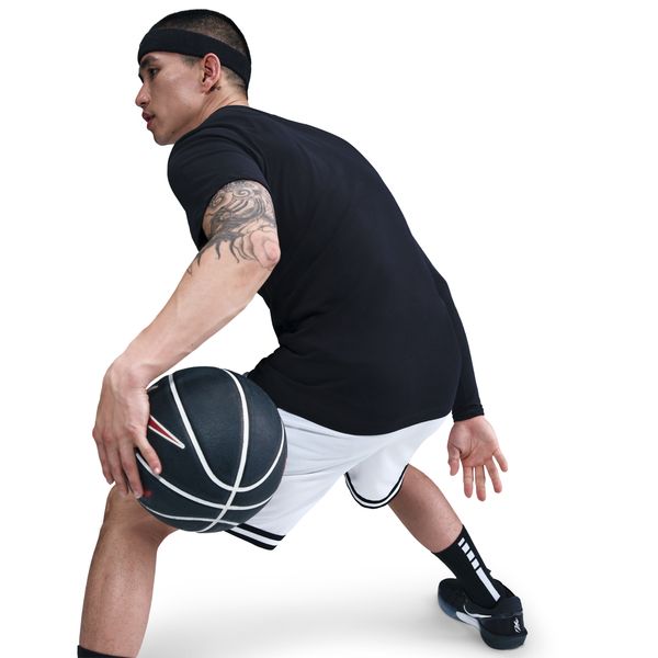 【ショップ限定エントリーでさらに+9倍】【ネコポス送料無料】ナイキNIKEメンズバスケットボールゲームシャツ胸中央ゴールネットバスケバスケットTシャツ半袖ブラックHJ3467-010