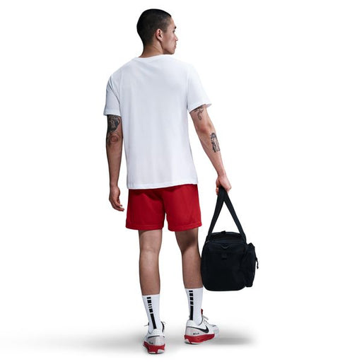 【ネコポス送料無料】ナイキNIKEメンズバスケットボールゲームシャツ胸中央ゴールネットバスケバスケットTシャツ半袖ホワイトHJ3467-100