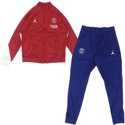 パリサンジェルマンジュニアPSG2024-25ストライクフォースDri-FITニットトラックスーツHJ3666-660サッカーレッド子供用ジョーダンJORDAN