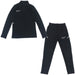 【上下セット】ナイキNIKEジュニアアカデミーDri-FITロングスリーブ1/4ジップドリルトップパンツ上下HJ3721-HJ3720サッカーフットサル黒子供用