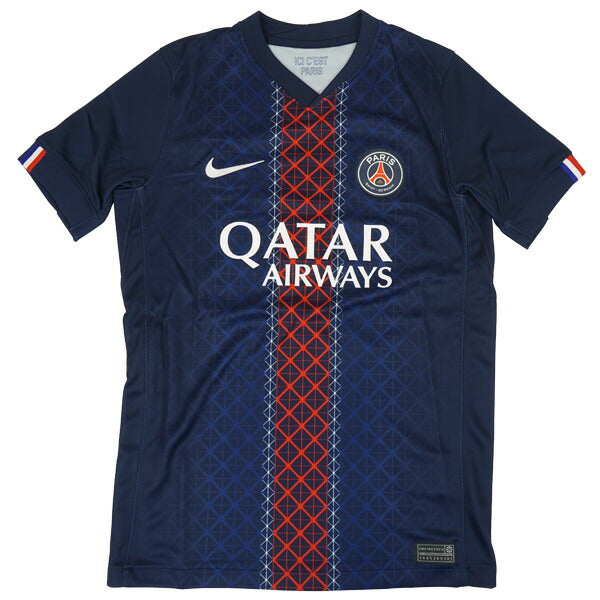 パリサンジェルマンジュニアPSG2025-26レプリカホームユニフォームHJ5293-411サッカー半袖ミッドナイトネイビー子供用ナイキNIKE