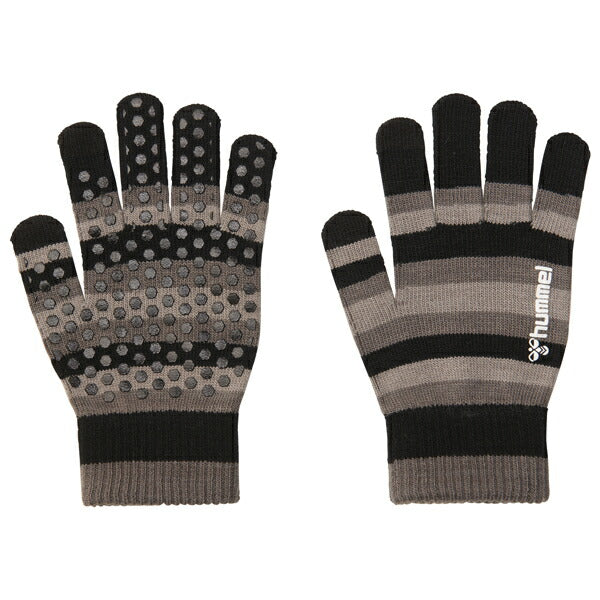 【ネコポス送料無料】ヒュンメルhummelジュニアマジックグローブニットグローブサッカー手袋HJA4127