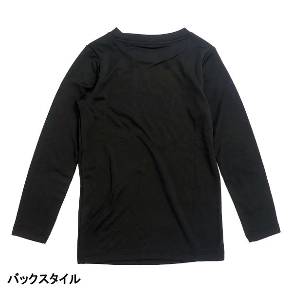 【ネコポス送料無料】+7度ヒュンメルhummelSMARTBLACKジュニア丸首裏起毛インナーシャツHJP5158Cサッカーフットサル長袖ブラック子供用