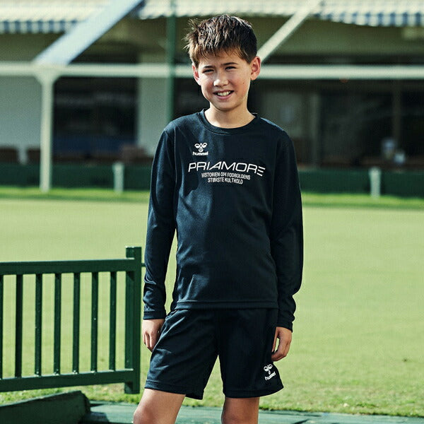 ヒュンメルhummelプリアモーレ長袖プラクティスシャツパンツ上下セットジュニアHJP7202SP