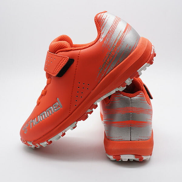 プリアモーレ6アルファVTFJRヒュンメルhummelHJS2135-2095レッド×シルバージュニアサッカートレーニングシューズベルクロ