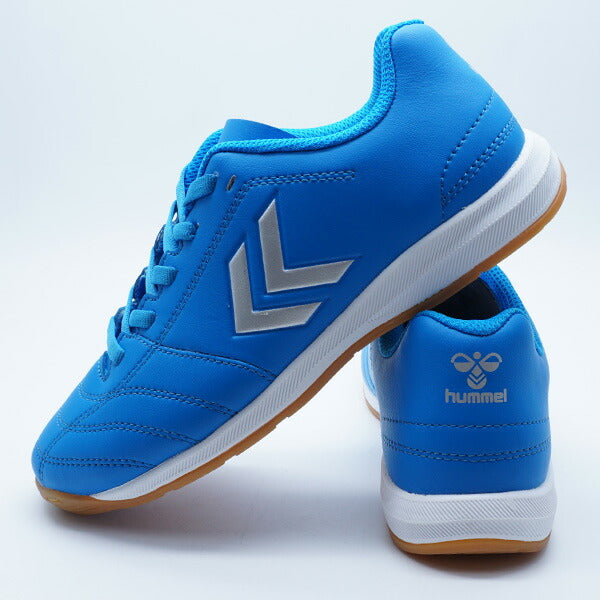 アピカーレ5INJr.ヒュンメルhummelHJS5123-7595サックス×シルバージュニアフットサルシューズインドア室内用