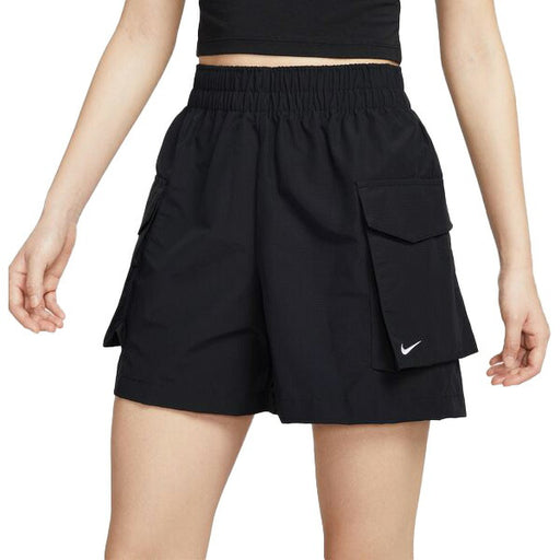 【ショップ限定エントリーでさらに+9倍】ナイキNIKEナイキレディースショートパンツナイキASWNSWESSNTLWVNHR5Cハイウエスト13cmブラック