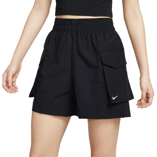 【ショップ限定エントリーでさらに+9倍】ナイキNIKEナイキレディースショートパンツナイキASWNSWESSNTLWVNHR5Cハイウエスト13cmブラック