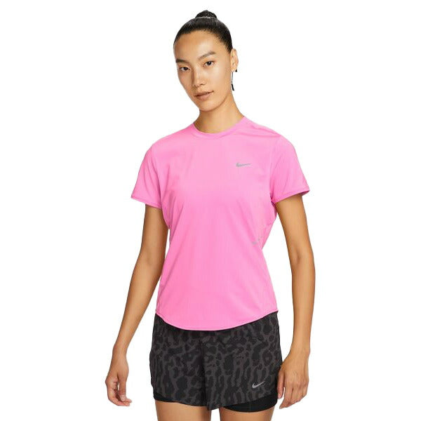 【ネコポス送料無料】ナイキNIKEレディースランニングシャツスウィフトDFS/S25FATシャツ半袖ピンクHM9699-675
