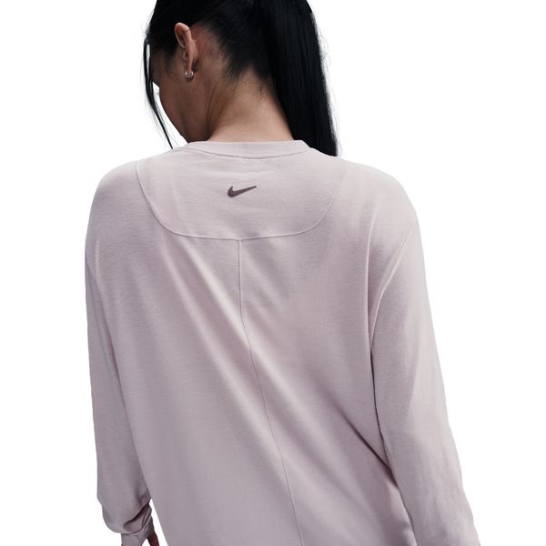 【ネコポス送料無料】ナイキNIKEレディースDri-FITロングスリーブトップTシャツ長袖ワンリラックスドDF24HOHQ3230-019パープル