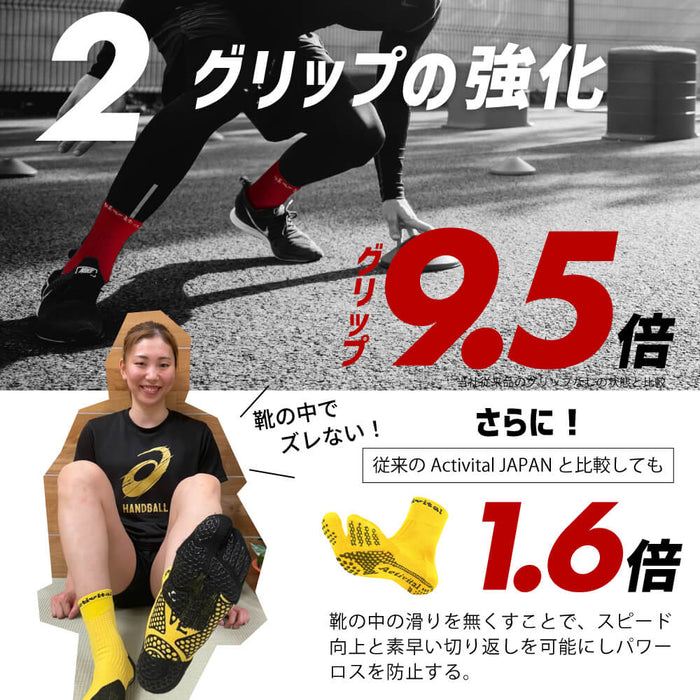 アクティバイタルプロサッカーソックスActivitalPROフットサポーターHRD1055HRD1056足袋タビソックス滑り止めグリップメンズジュニア
