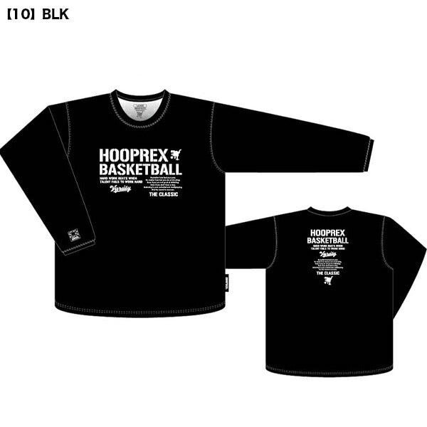 【ネコポス送料無料】オンザコートONTHECOURTHOOPREXフープレックスロングスリーブTシャツバスケットボール長袖HRXLT-050