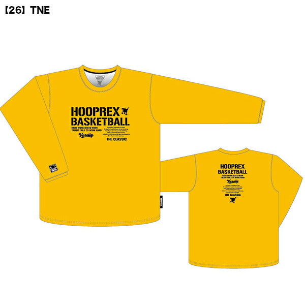 【ネコポス送料無料】オンザコートONTHECOURTHOOPREXフープレックスロングスリーブTシャツバスケットボール長袖HRXLT-050