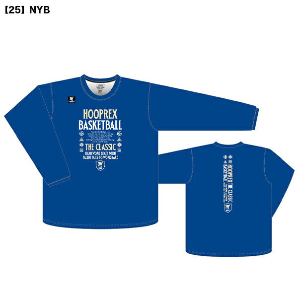 【ネコポス送料無料】オンザコートONTHECOURTフープレックスHOOPREXロングスリーブTシャツバスケットボールシャツ長袖HRXLT-050