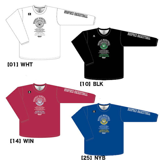 【ネコポス送料無料】オンザコートONTHECOURTフープレックスHOOPREXロングスリーブTシャツバスケットボールシャツ長袖HRXLT-059