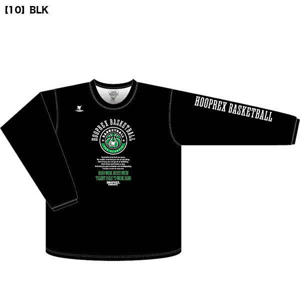 【ネコポス送料無料】オンザコートONTHECOURTフープレックスHOOPREXロングスリーブTシャツバスケットボールシャツ長袖HRXLT-059
