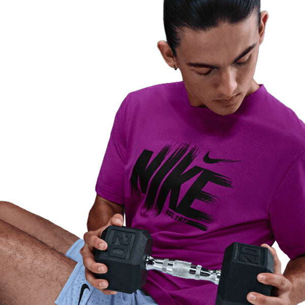 【ネコポス送料無料】ナイキNIKEハイバースドライフィットUVトレーニングトップメンズ半袖TシャツHV0382-551