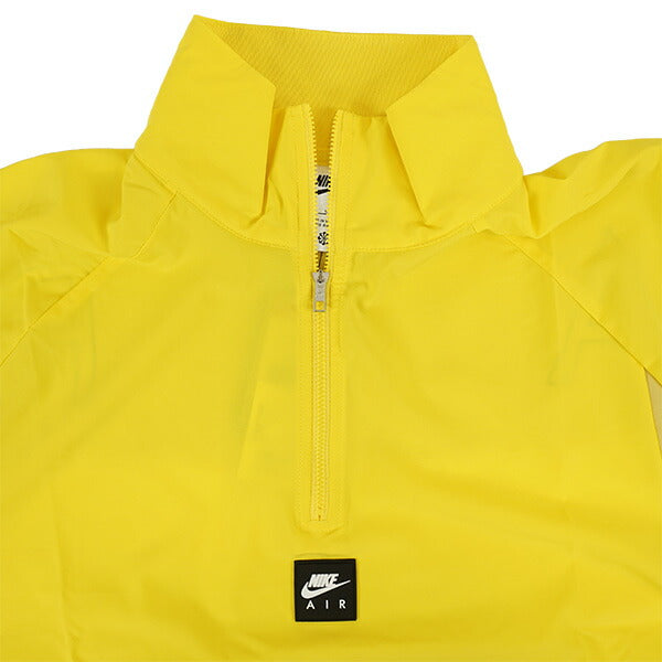 ナイキNIKEエアショートスリーブトップHV0773-718サッカーフットサルカジュアルハーフジップトップスイエロー
