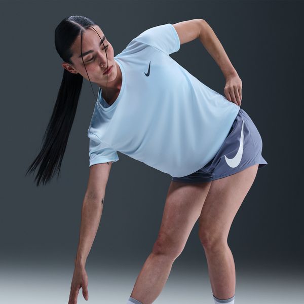 【ネコポス送料無料】NIKEナイキレディースDri-FITミッドライズルーズ8cmランニングショートパンツインナー付きNikeOneSwooshHV2617-499