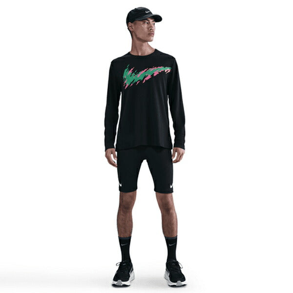 ナイキNIKEマイラーメンズドライフィットUVロングスリーブランニングトップ25HOHV2661-010
