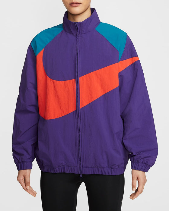 【ショップ限定エントリーでさらに+9倍】ナイキNIKEスポーツトレーニングウェアレディース長袖オーバーサイズドウーブンジャケットNSWLOGO25FAHV4108