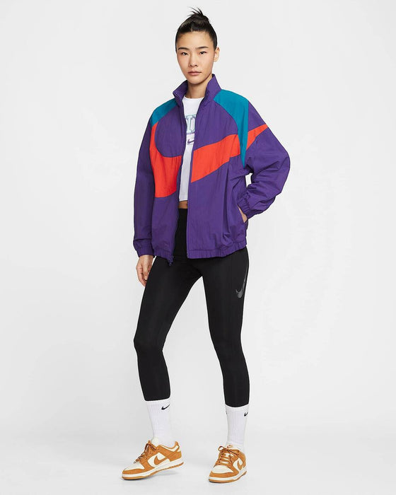 【ショップ限定エントリーでさらに+9倍】ナイキNIKEスポーツトレーニングウェアレディース長袖オーバーサイズドウーブンジャケットNSWLOGO25FAHV4108