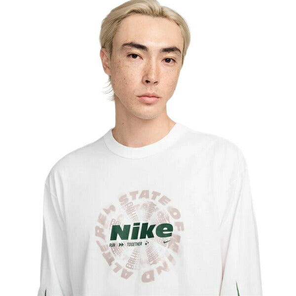 【ショップ限定エントリーでさらに+9倍】ナイキNIKEスポーツロングスリーブTシャツメンズ長袖ホワイトHV4908-100