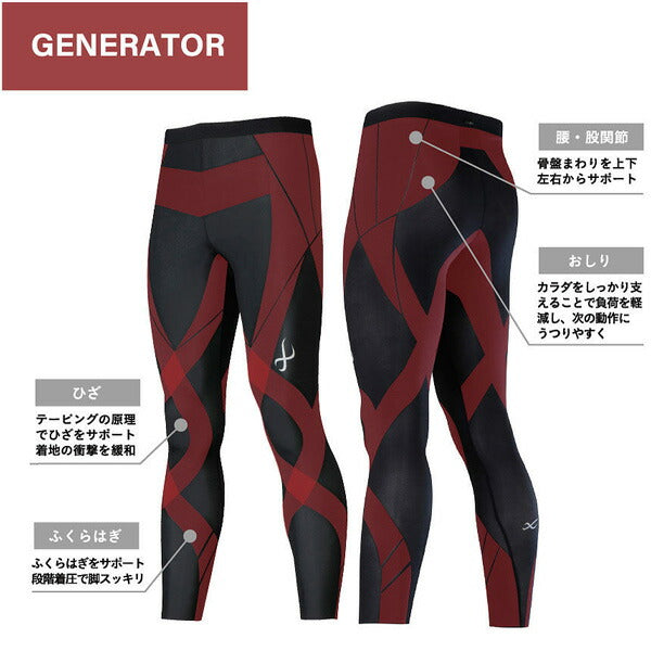 【ネコポス送料無料】シーダブリューエックスCW-Xレディースコンプレッションロングタイツジェネレーターモデル2.0スポーツウェアヨガワコールHZY399