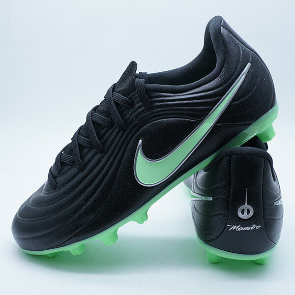 ジュニアティエンポマエストロアカデミーHGナイキNIKEIB5036-001ブラックグリーンジュニアサッカースパイク