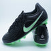 ジュニアティエンポマエストロアカデミーHGナイキNIKEIB5036-001ブラックグリーンジュニアサッカースパイク