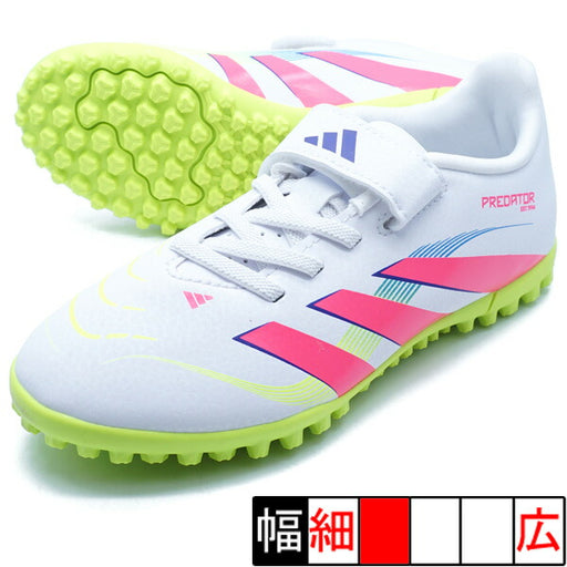 PREDATORCLUBH&LTFJアディダスadidasID3808フットウェアホワイトジュニアサッカートレーニングシューズベルクロ