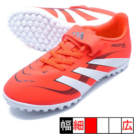 PREDATORCLUBH&LTFJアディダスadidasID3809ルシッドレッドジュニアサッカートレーニングシューズベルクロ