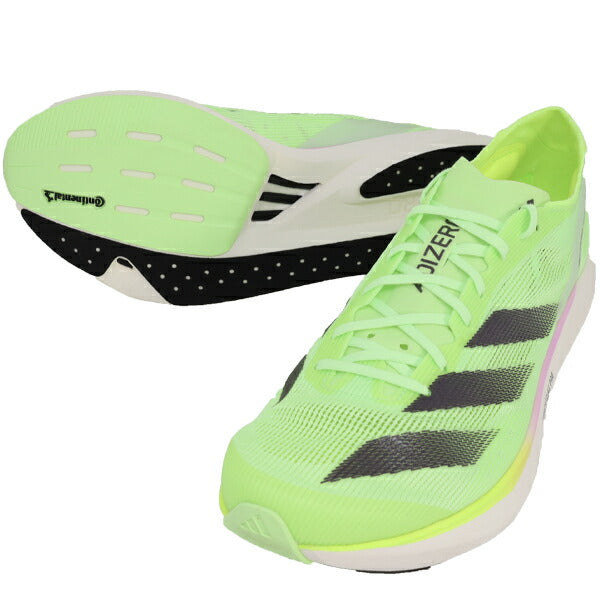 アディダスadidasメンズランニングシューズADIZEROTAKUMISEN10IG3134マラソンジョギンググリーン