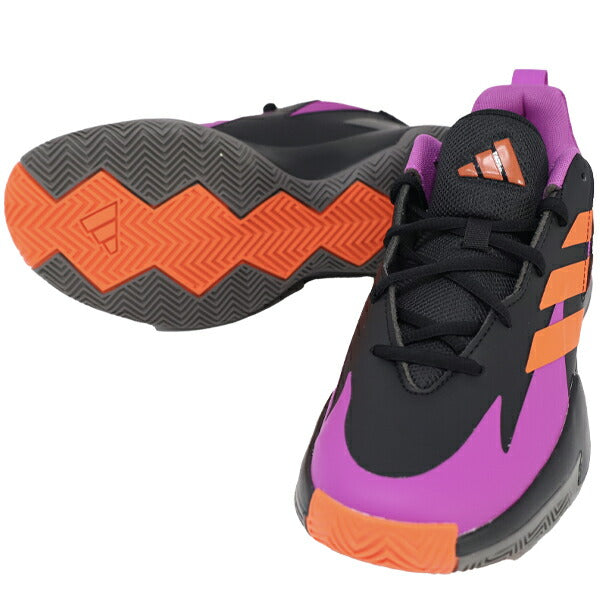 アディダスadidasジュニアバスケミニバスシューズCrossEmUpSelectJIG6639子供バッシュバスケットボールブラック