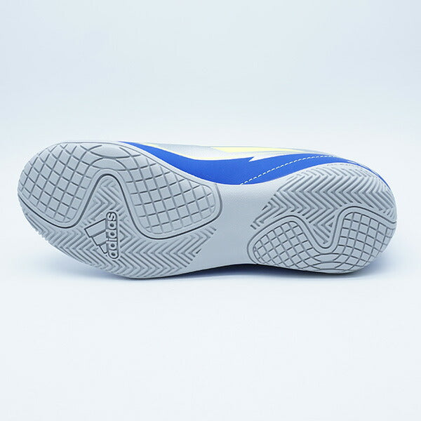 F50CLUBINJMESSIアディダスadidasIH0922シルバーメタリックジュニアフットサルシューズインドア室内用