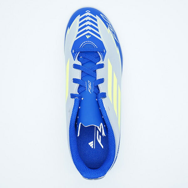 F50CLUBTFJMESSIアディダスadidasIH0923シルバーメタリックジュニアサッカートレーニングシューズ