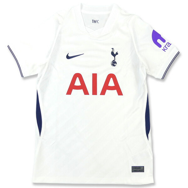 トッテナムホットスパージュニアTHFC2026-27レプリカホームユニフォーム半袖II1659-101サッカーホワイトナイキNIKE
