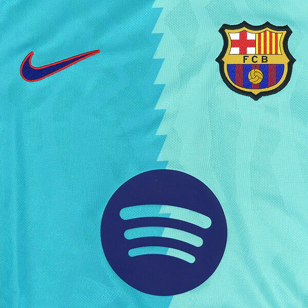 バルセロナジュニアFCB2026-27レプリカサードユニフォーム半袖II6686-301サッカーグリーン子供用ナイキNIKE