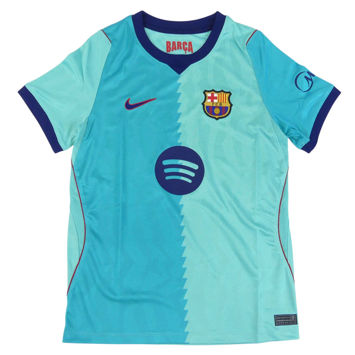 バルセロナジュニアFCB2026-27レプリカサードユニフォーム半袖II6686-301サッカーグリーン子供用ナイキNIKE