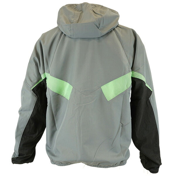 ナイキNIKE裏メッシュRPLPRMRフーディトラックジャケットWIM4121-336サッカーフットサルブレーカーグレーグリーン