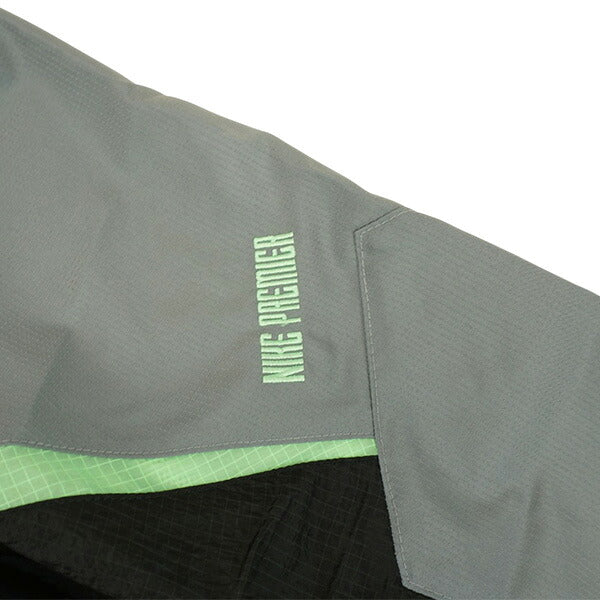 ナイキNIKE裏メッシュRPLPRMRフーディトラックジャケットWIM4121-336サッカーフットサルブレーカーグレーグリーン