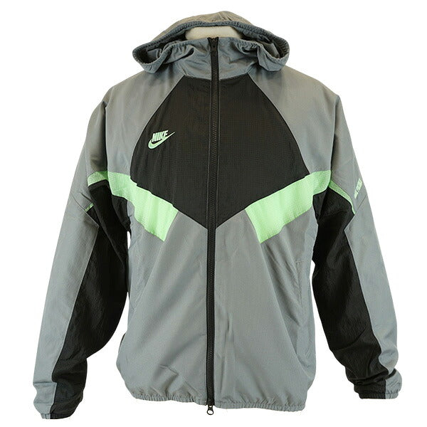 ナイキNIKE裏メッシュRPLPRMRフーディトラックジャケットWIM4121-336サッカーフットサルブレーカーグレーグリーン