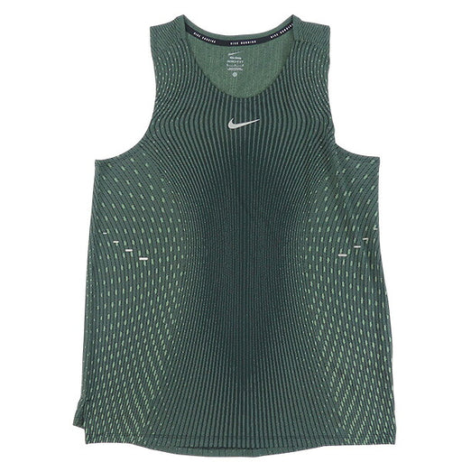 ナイキNIKEストライドAero-FITタンクトップIM5149-011ランニング陸上ランシャツノースリーブブラックグリーン