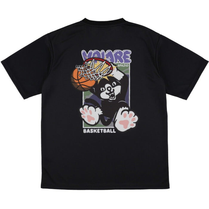 スパッツィオSpazioバスケットボール半袖TシャツVolareダンクプラシャツメンズレディース大人プラクティスシャツ接触冷感吸水速乾UVケアVB0013
